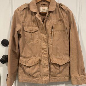 J.Crew classic twill chino tan jacket